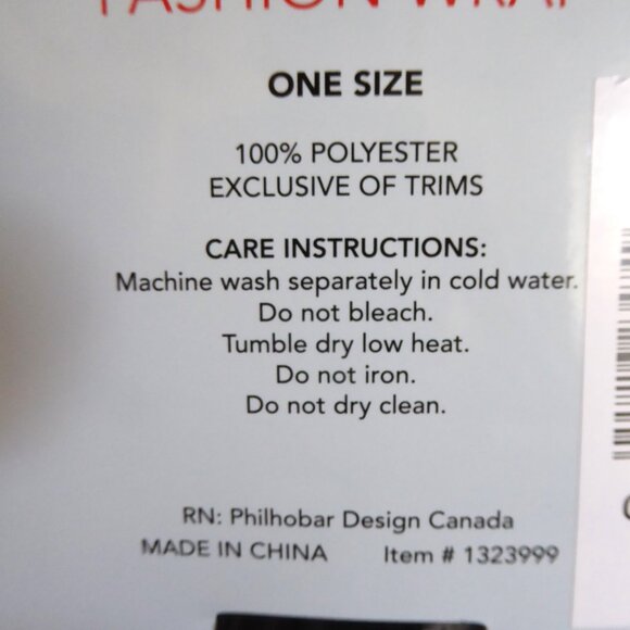 NEW WOMENS REVERSIBLE FASHION WINTER WRAP IKE BEHAR BRAND BLACK & GRAY (ONE SIZE - Picture 13 of 13